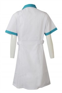 SKNU005 Order White Clinic Uniforms Order Princess Collar Nurses Uniform Center Order Hospital Uniforms Company Order Nurses Clothing Shop HK Shute Nurses Clothing Price side view